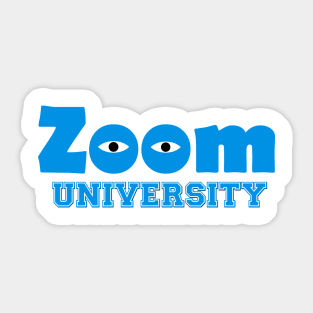 Zoom University Zoomers Home Education Monsters Sticker